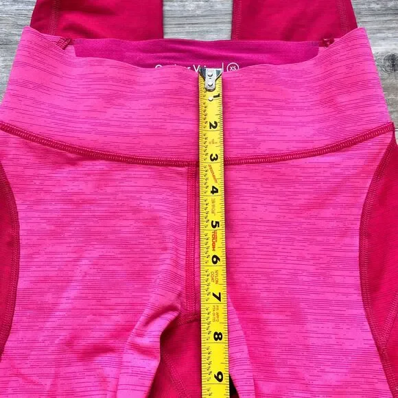 Outdoor Voices TechSweat Core 7/8 Leggings Hot Pink XS High Rise Gym Yoga - Picture 6 of 6